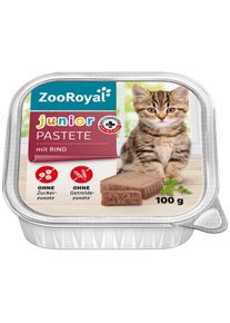16x100g ZooRoyal Junior Pastete mit Rind