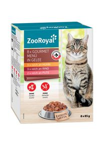 ZooRoyal Multipack Gourmet Men&uuml; in Gelee 8x85g