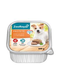 ZooRoyal Pastete Huhn mit Pute und Naturreis 9x300g