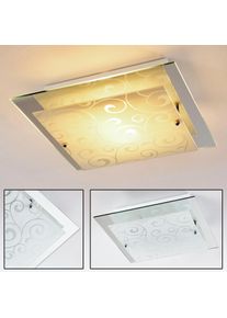 hofstein Rusty Plafondlamp Grijs, Transparant, Helder, 2-lichts