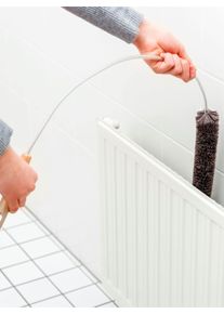 unisex Heizk&ouml;rperb&uuml;rste in anthrazit ,Gr&ouml;&szlig;e 0, WITT, 30% Kunststoff, 30% Metall, 30% Ziegenhaar, 10% Holz