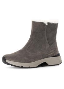 Gabor Rollingsoft, Damen, Winterboots , Keilabsatz, Stiefelette mit der typischen rollingsoft-Laufsohle, grau, 40, grau, Robuster Winterboots mit 