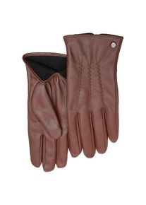 Pearlwood, Herren, Lederhandschuhe &raquo;Gates&laquo;, weiches Innenfutter aus Fleece, cognac, cognac, Hochwertiger Herrenlederhandschuh