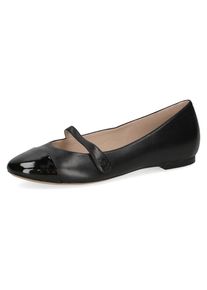 Caprice , Riemchenballerina , Bequemschuh, Businessschuh, Flats mit Klettverschluss-Riemchen , schwarz , 37 , 37 , Ballerina in bequemer Form