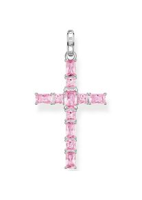 Thomas Sabo , Juegendliche , Kettenanhänger »Kreuz pinke oder bunte Steine, PE939-051-9, PE939-073-7« () mit Spinell (synth.), Zirkonia (synth.),...