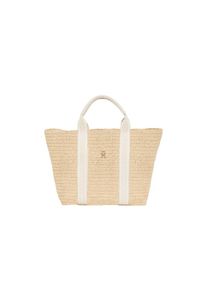 Tommy Hilfiger , Tragetasche »TH SPRING LOGO TOTE«, Damen Henkeltasche, Strandtasche, Shopper mit TH-Emblem , beige