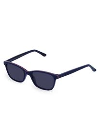 Fielmann OL 007 SUN CL | Kinder-Sonnenbrille | Fassung: Vollrand, Quadratisch, Acetat, Blau Rot | Glasfarbe: Grau
