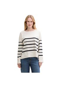Tom Tailor , Langarmshirt, mit Streifenmuster , offwhite blue irregular stripe , S (36) , S (36) , Langarmshirt von Tom Tailor