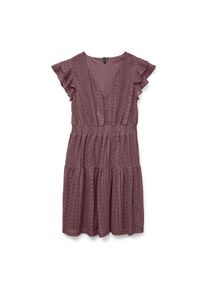 V&eacute;ro Moda Vero Moda, Damen, Minikleid &raquo;VMHONEY LACE V-NECK SHORT DRESS WVN GA&laquo; Sommerkleid, Rose Brown Pattern:Original lace, N-Gr, M -N-Gr, Rose Brown 