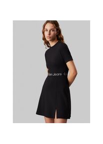 Calvin Klein Jeans , Skaterkleid »TAPE MILANO SHORT SLEEVE DRESS« mit Logoschriftzug in der Taille , Ck Black , N-Gr , M (38) -N-Gr , M (38) ,...