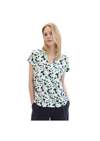 Tom Tailor , Print-Shirt, mit Allover Print , blue small floral design , XS (34) , XS (34) , Kurzarmshirt von Tom Tailor