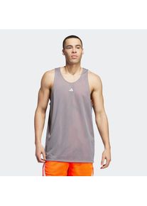 adidas Performance , Basketballtrikot »SELECT WARMUP J« , Grey Three / Solar Red , M , M , Ein Trikot im Wendedesign mit einem Mix aus recycelten...