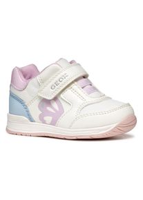 Geox , Lauflernschuh »B RISHON GIRL«, Klettschuh, Mädchenschuh mit feinem Glitzer und Schmetterlings Motiv , weiß-rosa-blau , 22 , 22 ,...