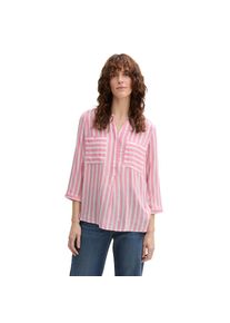 Tom Tailor , Klassische Bluse, mit Taschen , bright rose vertical stripe , 38 , 38 , Bluse von Tom Tailor
