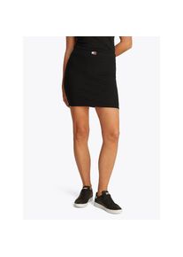 Tommy Jeans , Jerseyrock »TJW RIB BADGE BODYCON SKIRT« mit Logo-Badge, Rippware , Black , M (38) , M (38) , Bodycon Rock von Tommy Jeans