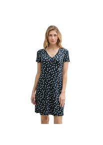 Tom Tailor , Sommerkleid mit All-Over Print , navy green dots , N-Gr , 38 -N-Gr , 38 , Kleid von Tom Tailor