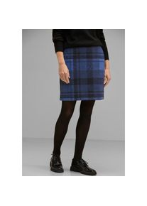 Street One , Minirock mit Karomuster , deep blue , 38 , 38 , Minirock von Street One