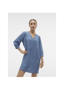 Véro Moda Vero Moda , Minikleid »VMBREE 3/4 LOOSE TUNIC GA« Sommerkleid, im Denim Look , medium blue , N-Gr , S -N-Gr , S , Weiches Tragegefühl durch 100%...