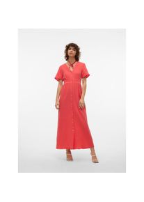 Véro Moda Vero Moda , Maxikleid »VMNATALI SS ANKLE DRESS WVN GA SPE« Sommerkleid , cayenne , N-Gr , XS -N-Gr , XS , Regular Fit Passform, die locker sitzt...