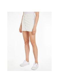 Tommy Jeans, Damen, Bleistiftrock &raquo;TJW GMD IZZIE BF SKIRT&laquo; Webrock Mit Markenlabel, Ancient White, 32, Ancient White, Mini Rock von Tommy Jeans 
