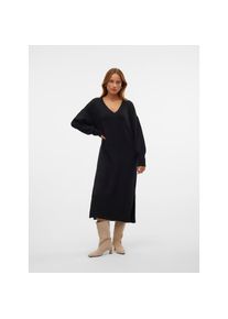 Véro Moda Vero Moda , Strickkleid »VMJUPITER LS V-NECK CALF DRESS BF« , Black , N-Gr , S -N-Gr , S , Pflegeleicht und elastisch: geringer Aufwand bei der...