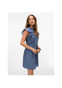 Véro Moda Vero Moda , Damen , Minikleid »VMTRINE SL SHORT LACE DRESS WVN GA NOOS« Sommerkleid , China Blue , N-Gr , S -N-Gr , S , Kurzes Kleid von Vero Moda