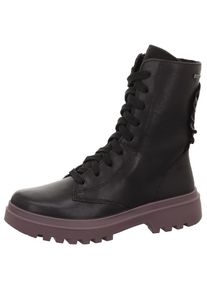 Superfit , Kinder,Jugendliche , Schnürboots »ABBY WMS: mittel« mit Rüschchen-Details an der Ferse , schwarz-violett , 36 , 36 , Superleichte...