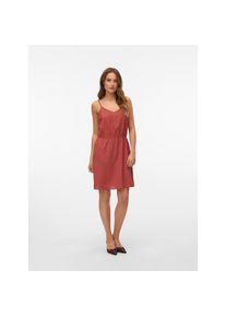 Véro Moda Vero Moda , Trägerkleid »VMMYMILO SINGLET SHORT DRESS WVN GA« Sommerkleid, mit Leinen , Marsala , N-Gr , XS (34) -N-Gr , XS (34) , Pflegeleichte...