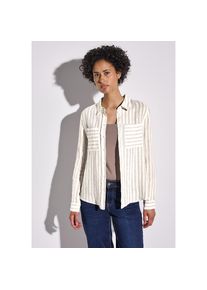 Street One , Hemdbluse, mit Streifen Muster , dark moonstone sand , 36 , 36 , Bluse von Street One
