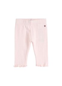 Tommy Hilfiger, Damen, Leggings &raquo;ESSENTIAL POINTELLE LEGGING&laquo; mit s&uuml;&szlig;em Muster, Precious Pink, N-Gr, 92 -N-Gr, Precious Pink, Leggings von TOMMY 
