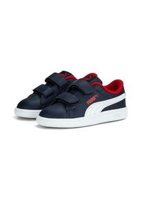 Puma, Damen, Sneaker &raquo;SMASH 3.0 L V INF&laquo; f&uuml;r Babys mit Klettverschluss, Puma Navy-Puma White-For All Time Red, 23, Puma Navy-Puma White-For All Time 