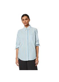 Marc O'Polo Marc O'Polo , Damen , Langarmbluse , hellblau gestreift , 36 , 36 , Bluse von Marc O ́Polo