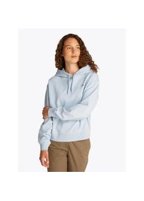 Tommy Hilfiger, Damen, Hoodie &raquo;REG CONTRAST FLAG HOODIE&laquo;, mit Logo-Flag, Breezy Blue, M (38), Breezy Blue, Hoodie von Tommy Hilfiger