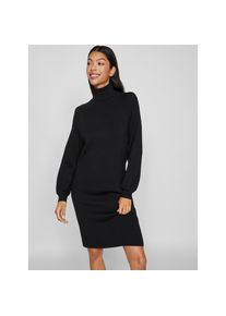 Vila , Strickkleid »VIOSTRIA ROLL NECK L/S KNIT DRESS - NOOS« , Black Beauty , N-Gr , M -N-Gr , M , Viskose-Polyester-Mix: Bietet ein weiches...