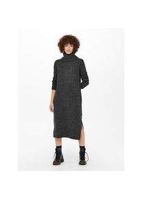 Only , Strickkleid »ONLBRANDIE L/S ROLL NECK DRESS« , Dark Grey Melange , N-Gr , XL (42) -N-Gr , XL (42) , Elastisches Material: passt sich deiner...