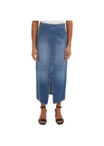 Tommy Hilfiger , Bleistiftrock »DNM MIDI SKIRT HW BETH CTD« Webrock mit Flagge , Beth , 42 , 42 , Bleistiftrock von Tommy Hilfiger Womanswear
