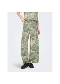 Only , Schlupfhose »ONLPALINA LIFE LOOSE LONG PANTS PTM« Sommerhose , Hedge Green AOP:Lovely palm , N-Gr , XL (42) -N-Gr , XL (42) , Weite Hose von...