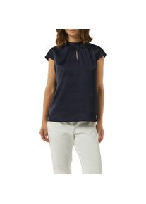 comma, Comma , Satinbluse mit Kappärmeln , navy , 34 , 34 , Bluse von COMMA