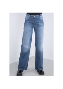 Please Jeans , 5-Pocket-Jeans mit weitem Bein , blu denim , N-Gr , XS -N-Gr , XS , Jeans mit weitem Bein von Please Jeans