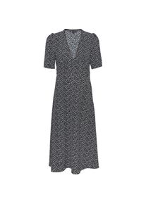 Tommy Jeans, Damen, Midikleid mit Blumen-Print, Black, N-Gr, S (36) -N-Gr, Black, Midikleid von Tommy Jeans