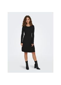 Only , Midikleid »ONLNATASCHA LS PEARL O-NECK DRESS CC KNT« Sommerkleid , Black , M (38) , M (38) , Kleid in Midilänge von Only