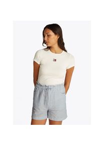 Tommy Jeans, Damen, Shorts &raquo;TJW COTTON LINEN SHORT&laquo; mit R&uuml;sche, Colorado Blue / Stripe, N-Gr, S (36) -N-Gr, Colorado Blue / Stripe, Shorts von TOMMY 