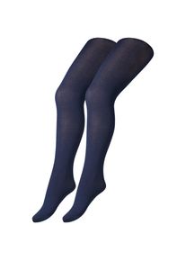 Camano , Jungen , Strickstrumpfhose »cotton fine« 2er Pack, mit elastischem Bund, 98/104 - 152/164 , navy , 110 (116) , 110 (116) ,...