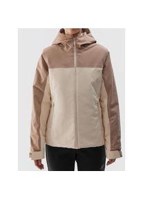 4F, Damen, Skijacke mit Kapuze, rosa, M (40), rosa, Winddichtes Material f&uuml;r besten Schutz bei st&uuml;rmischem Wetter