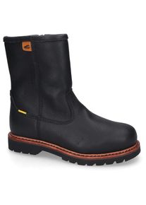 Camel Active , Bikerboots Schlupfstiefel, Winterboots mit Profillaufsohle , schwarz , 43 , 43 , Stiefel von Camel Active mit auffälliger...