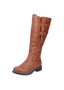 Rieker , Winterstiefel , Langschaftstiefel, Blockabsatz, wasserabweisende TEX-Membran , cognac , 36 , 36 , Winterstiefel mit verstellbaren...