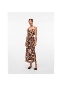 Véro Moda Vero Moda , Spaghettikleid »VMEASY JOY SLIT MAXI V-NECK DRESS WV GA«, Sommerkleid , Tan AOP:Leo , N-Gr , S -N-Gr , S , Sommerliches Kleid von Vero...