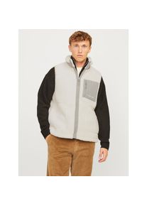 Jack & Jones Jack & Jones, Herren, Steppweste &raquo;JORVESTERBRO TEDDY BODYWARMER AW24 NOOS&laquo;, Cloud Dancer, S, Cloud Dancer, Praktische Weste von Jack & Jones
