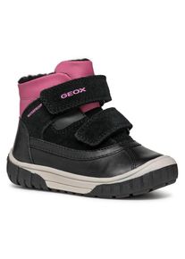 Geox , Kinder , Winterboots »B OMAR GIRL WPF C« , Klettstiefel, Babystiefel, Winterstiefel mit Kontrastbesatz , schwarz-fuchsia , 23 , 23 , Süße...