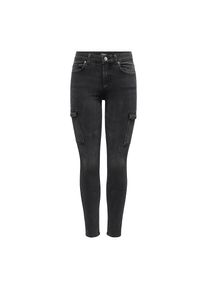 Only , Skinny-fit-Jeans »ONLRUSH MID WAIST SK CARGO DNM« , Washed Black , Länge 30 , XS (34) -Länge 30 , XS (34) , Jeans von Only